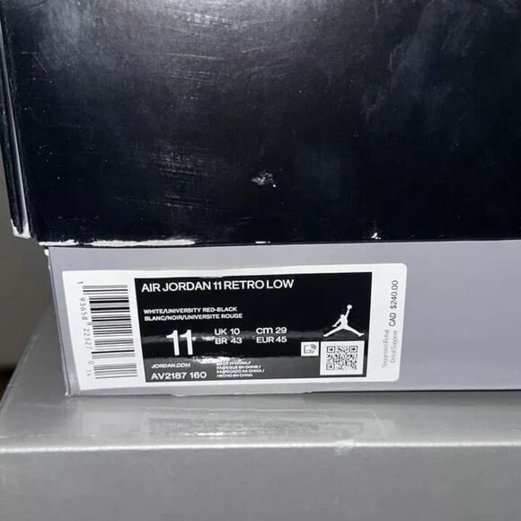 Size 11 - Jordan 11 Retro Low Concord-Bred - Picture 4 of 4